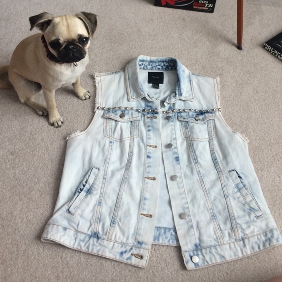 Light Wash Denim Vest
