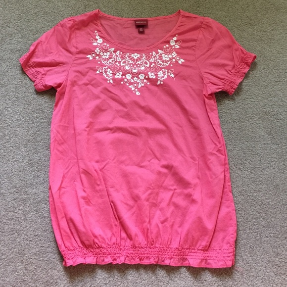 Embroidered peasant blouse