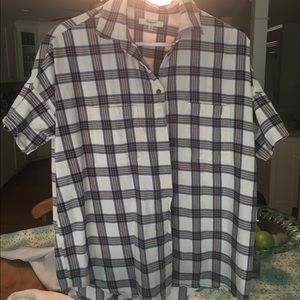 Madewell baseball collar shirt