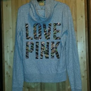 💕SALE**VS PINK SPARKLY ZIP UP