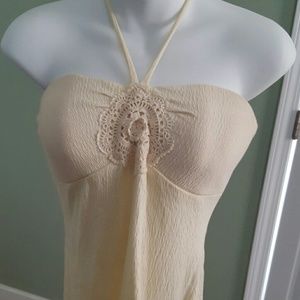 Beige halter top