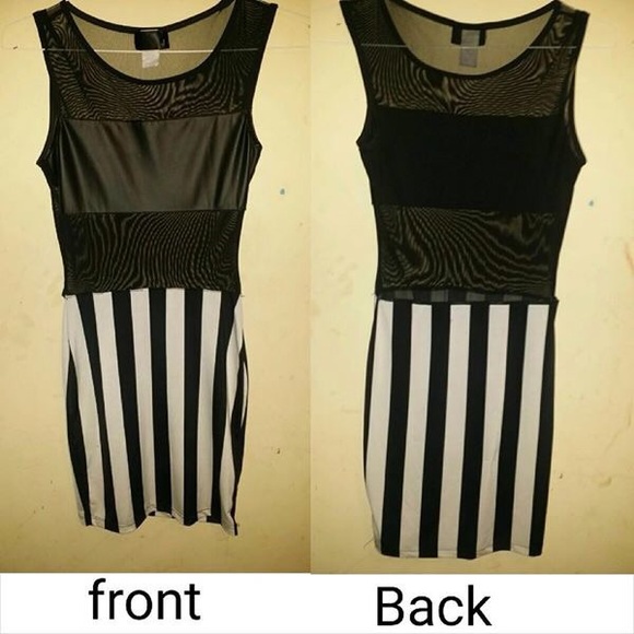Black bodycon mesh dress - Picture 1 of 1