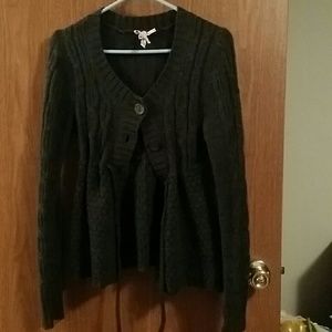 Charcoal grey knit sweater