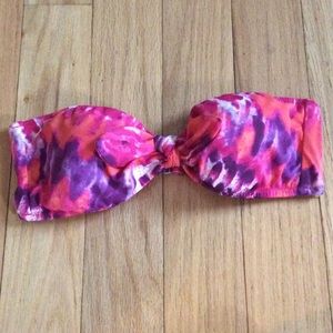 VS tie dye bandeau bikini top