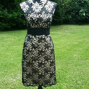Black lace dress