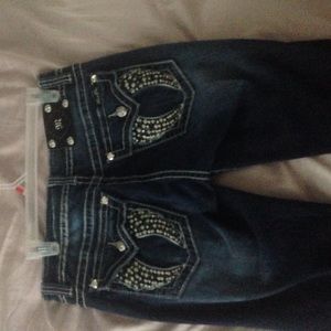 Angel wing pocket miss me jeans