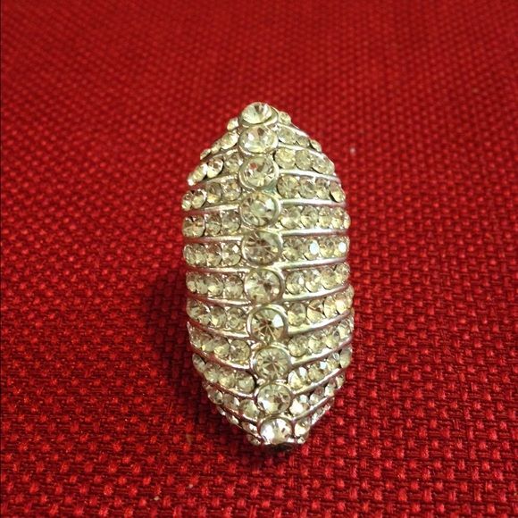 Large rhinestone ring