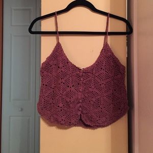 LA HEARTS/PAC SUN crochet top