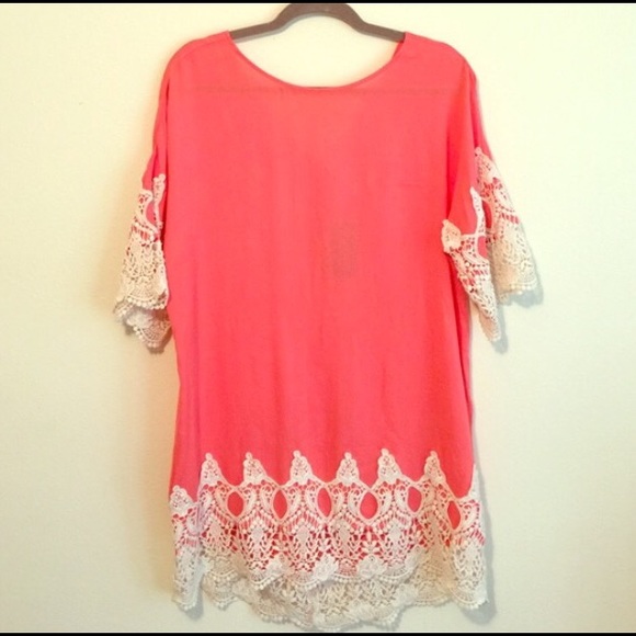 Coral country dress