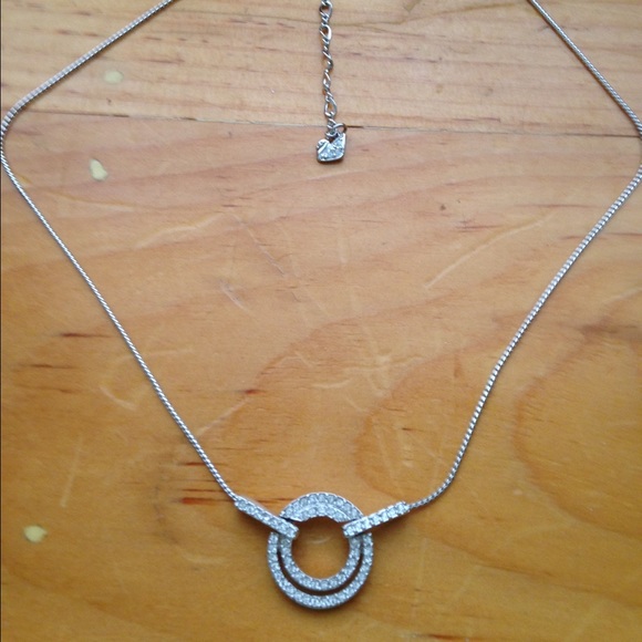 Crystal and silver necklace