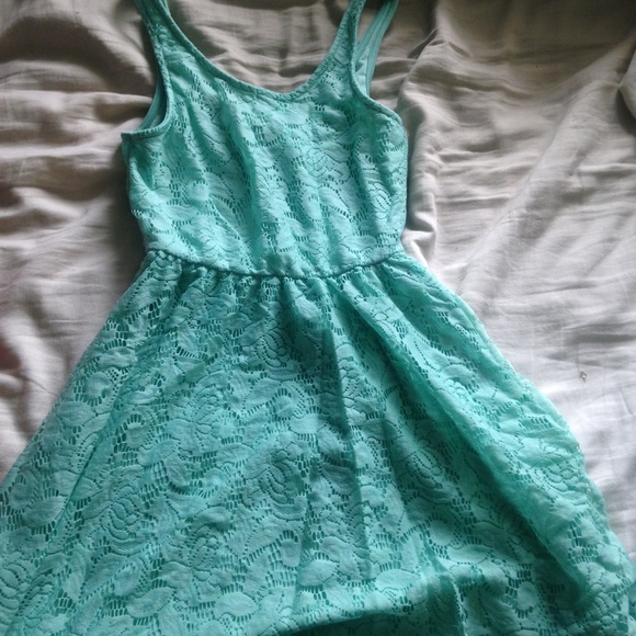 Cotton On Dresses Light Teal Blue Lace Dress Poshmark