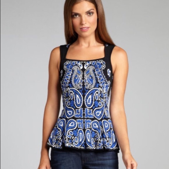 NWOT Torn by Ronny Kobo Peplum Top