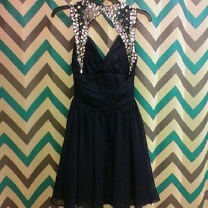 Navy blue homecoming dressed