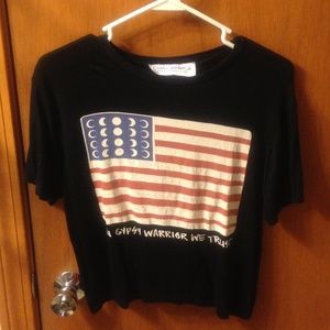American flag crop top