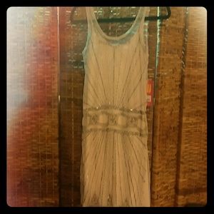 Gatsby inspired fully lined light pink dress