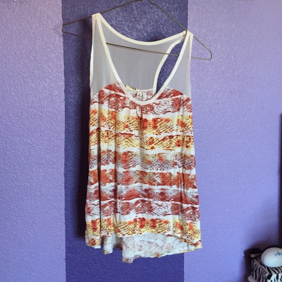 Floral print tank top