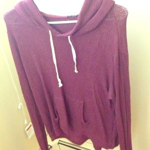 Brandy Melville hoodie - maroon