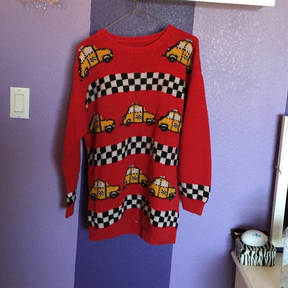 New York taxi over sized sweater