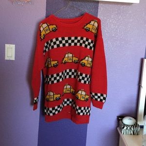 New York taxi over sized sweater