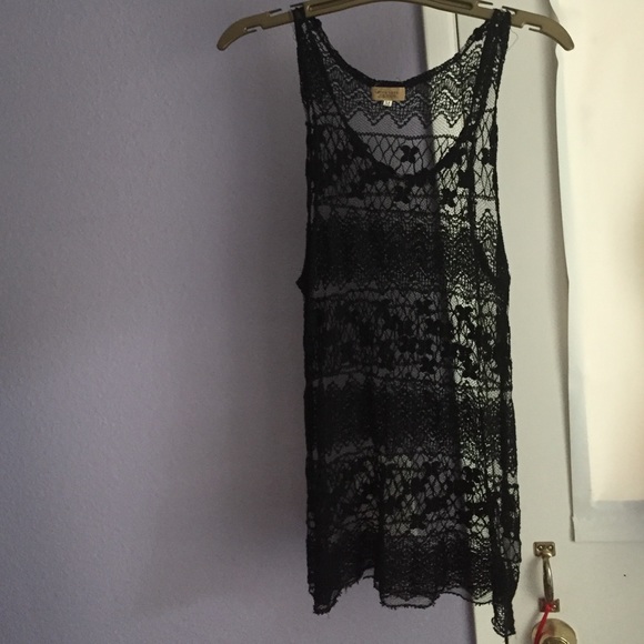 Black lace top