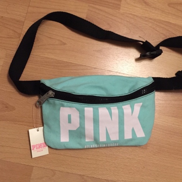 VS PINK Mint Fanny Pack w/ Sunglasses