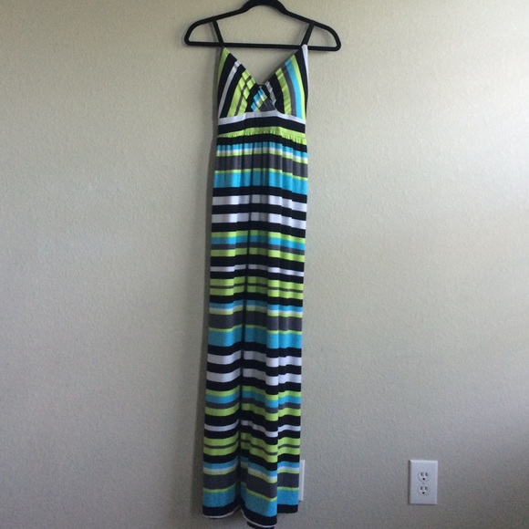 Stripped maxi dress