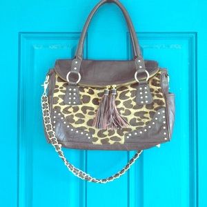 Hype alena calf hair leather bag