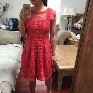 Anthropologie Yoana Baraschi Coral Dress Sz 0