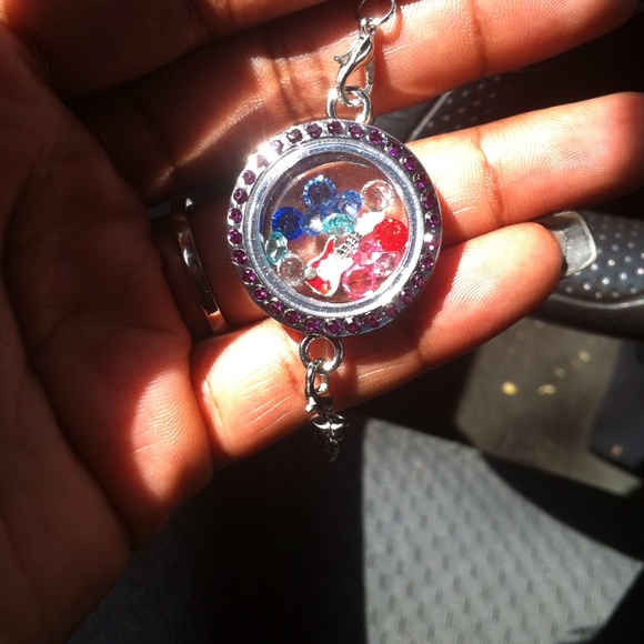 Locket charm bracelet