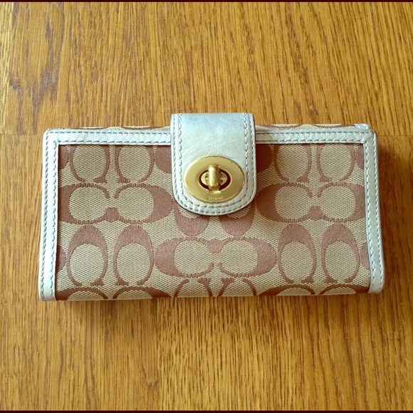 Silver Coach Wallet