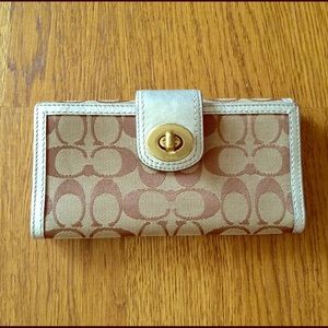 Silver Coach Wallet
