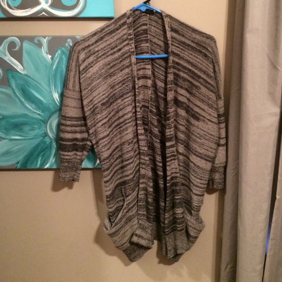 Gray cardigan