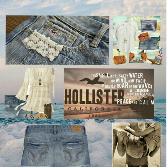 Denim Skirt Light Wash slightly distressed - Picture 2 of 2