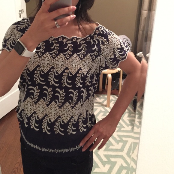Anthropologie Tops - Gorgeous Anthropologie embroidered top