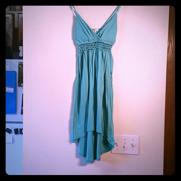 Hi-Lo Dress with See Thru Detail