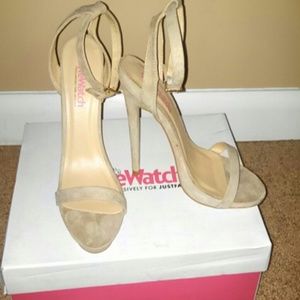 BRAND NEW! Never worn suede sandals