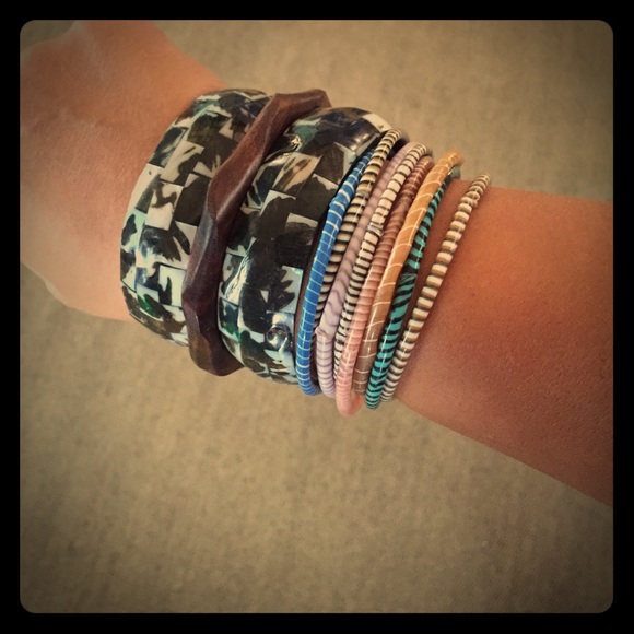 Bracelets (2) black and white