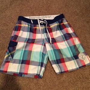 American Eagle: Bathing Suit: Red/Yellow/Green