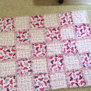 baby girl rag blanket