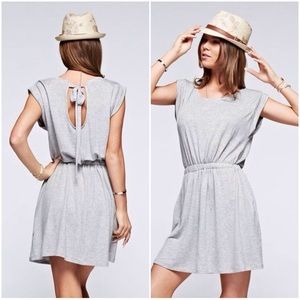 Gray Open Back Dress