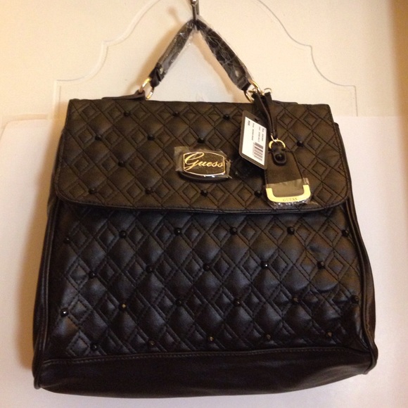 New Guess Black Messenger Bag