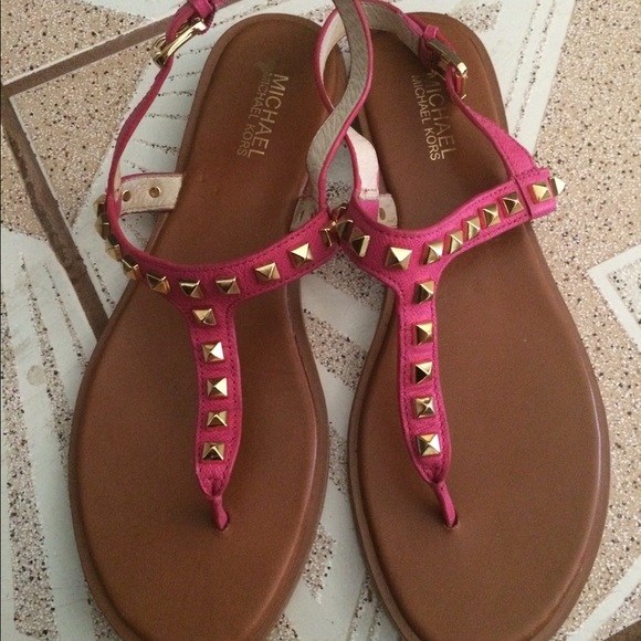 Mk Zinnia Pink Studded Sandals - Picture 1 of 1