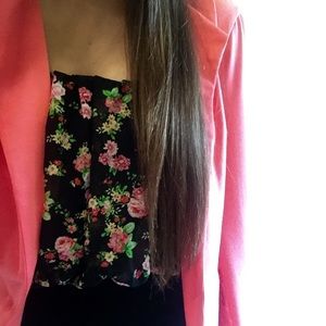 Wet Seal coral colored blazer