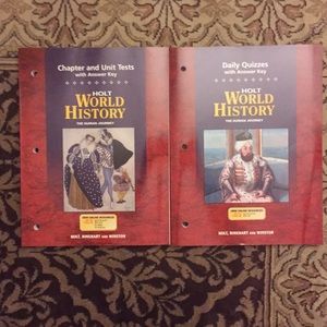 Holt World History quiz and tests with answer key