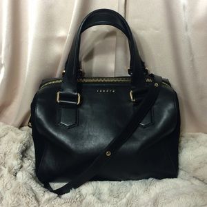 🚫SOLD🚫 SANDRO BLACK LEATHER & SUEDE BAG
