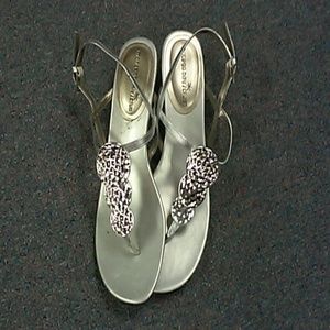 Silver sandals