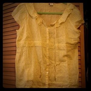 Bunny pattetned J.Crew top
