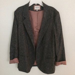 Tweed Blazer with Polka dot lining