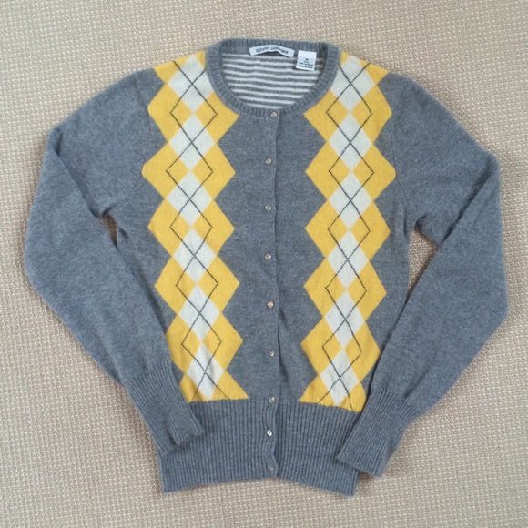 Autumn Cashmere Argyle Cardigan