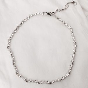 Givenchy crystal collar silver necklace brand new